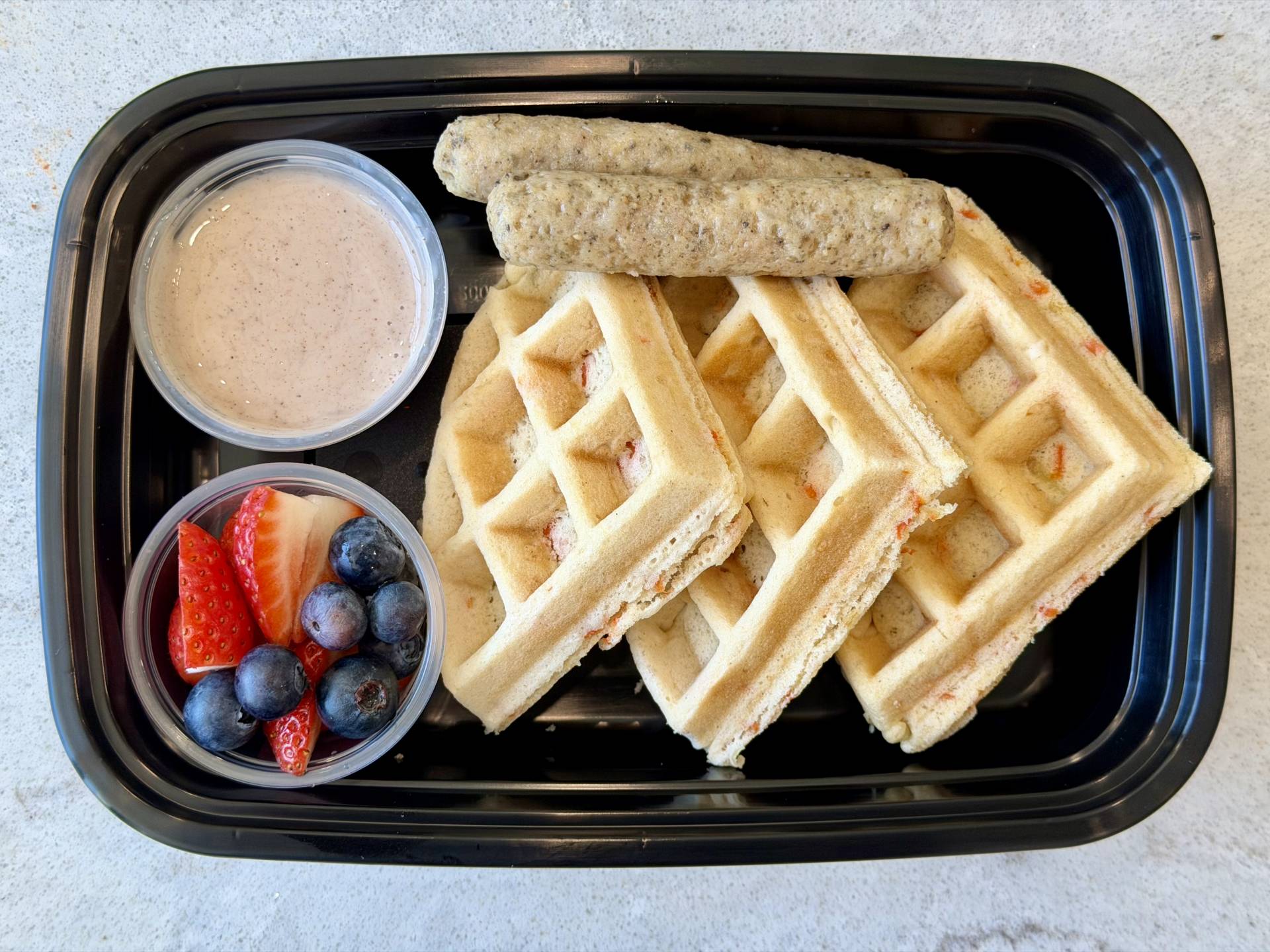 Carrot Cake Protein Waffle