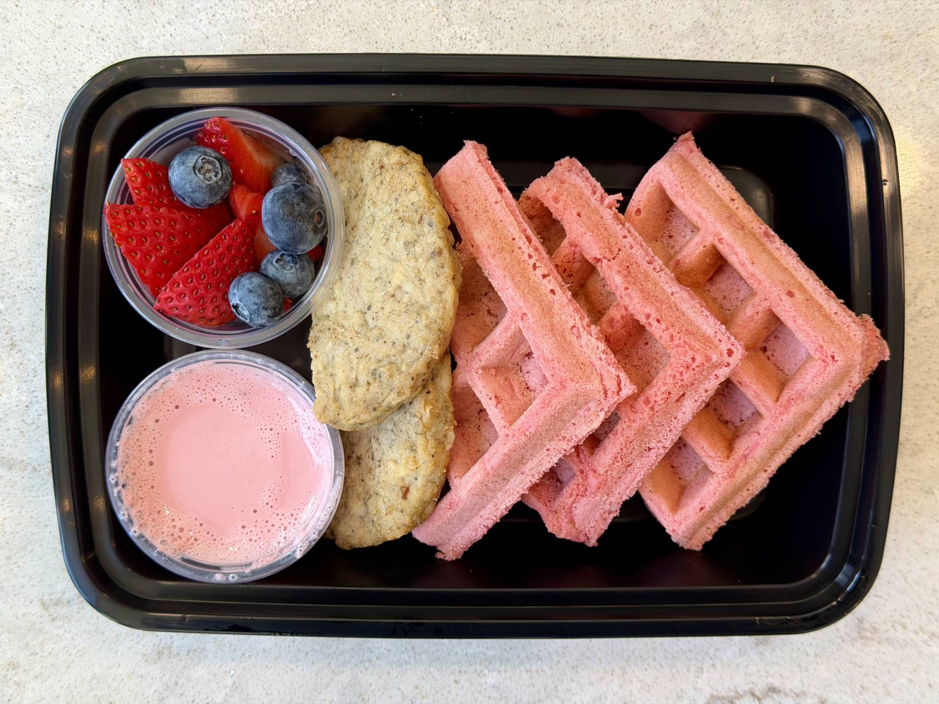 Strawberry Cream Waffles
