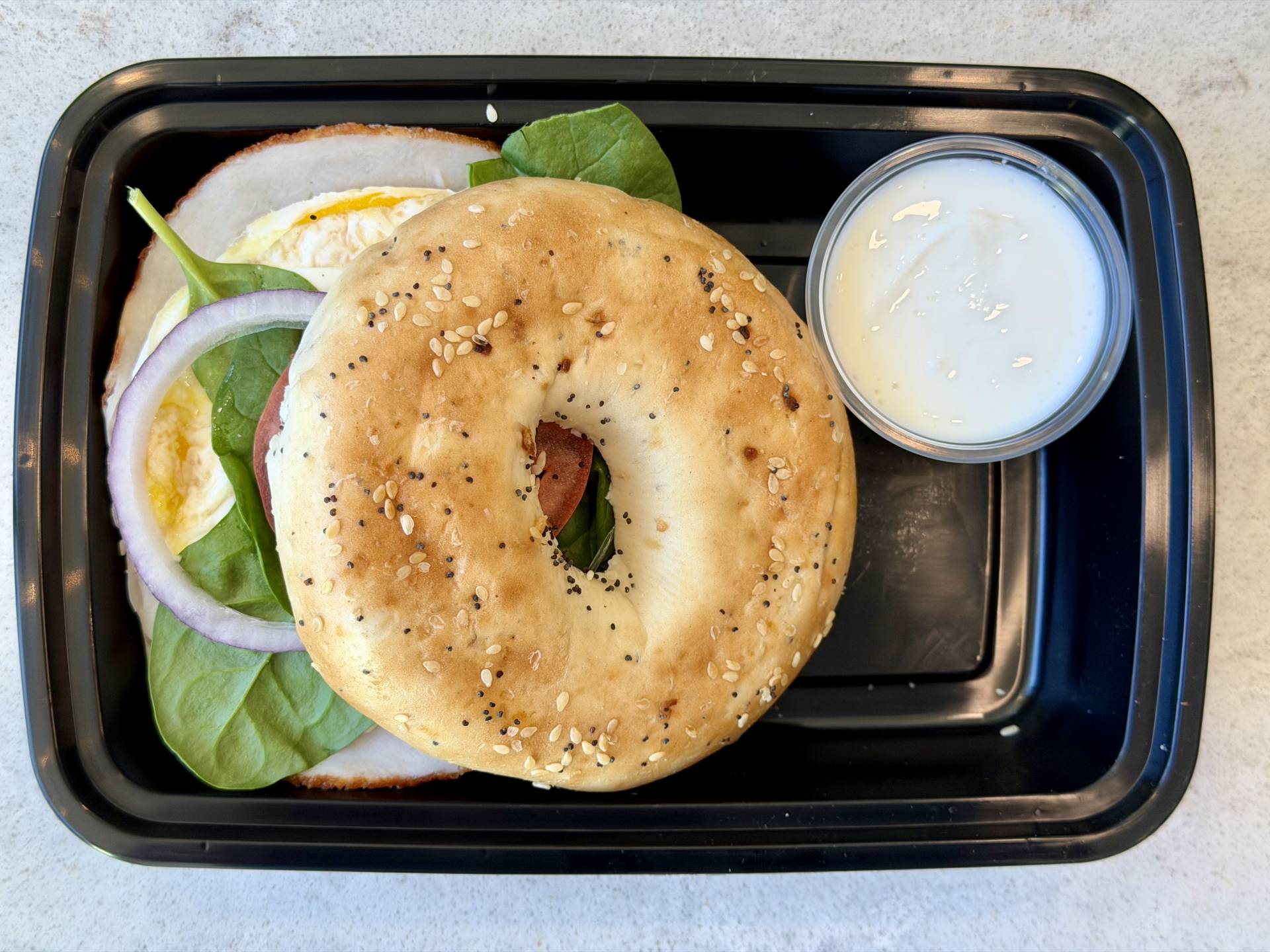 Breakfast Bagel Sandwich