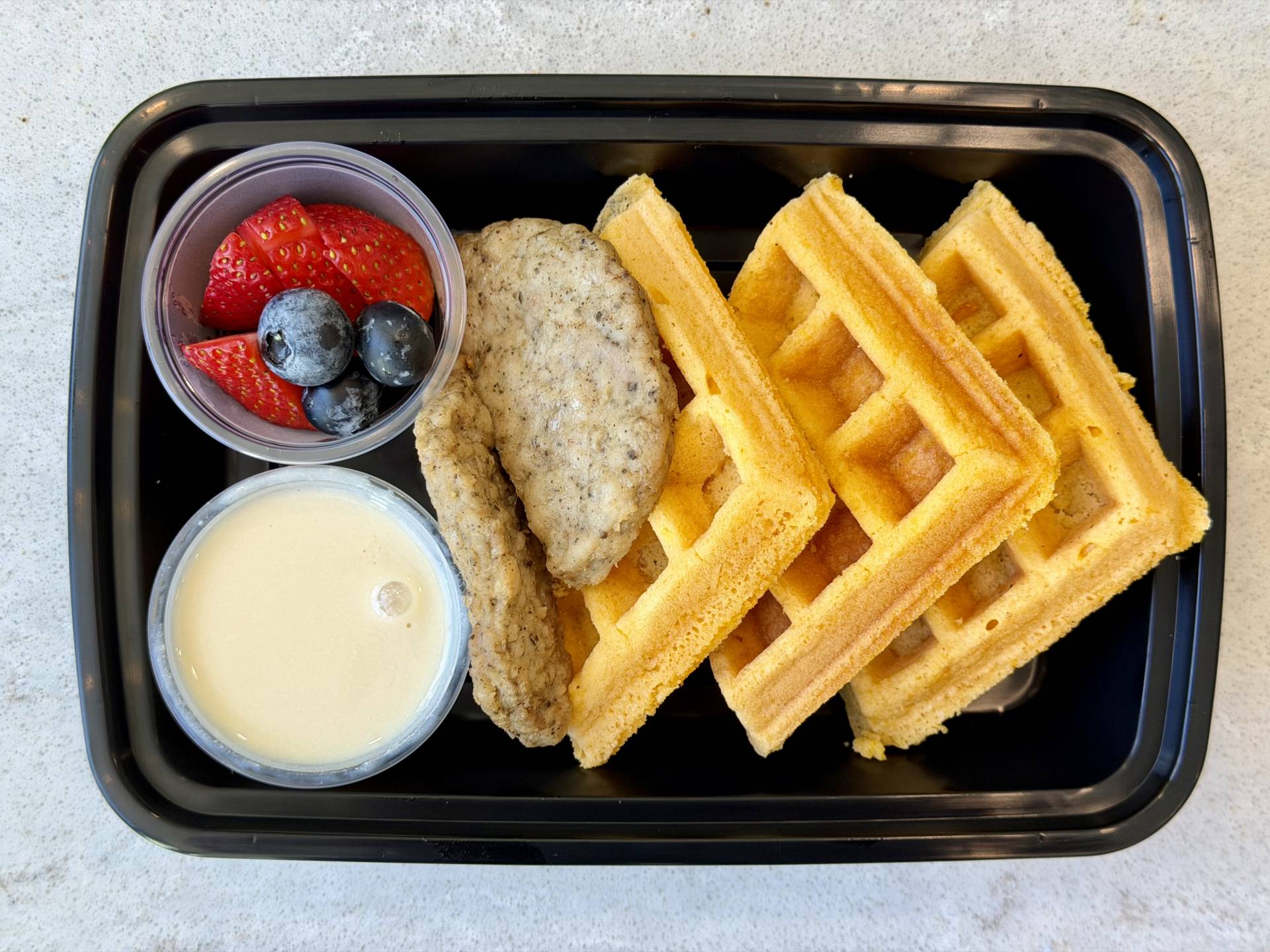 Orange Protein Waffles