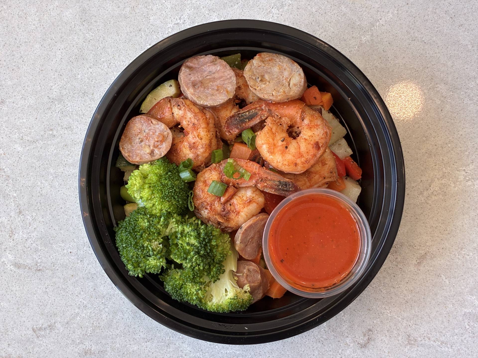 Shrimp and Sausage Bowl